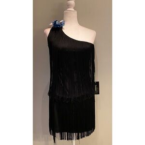 Jovani One Shoulder Gown Black